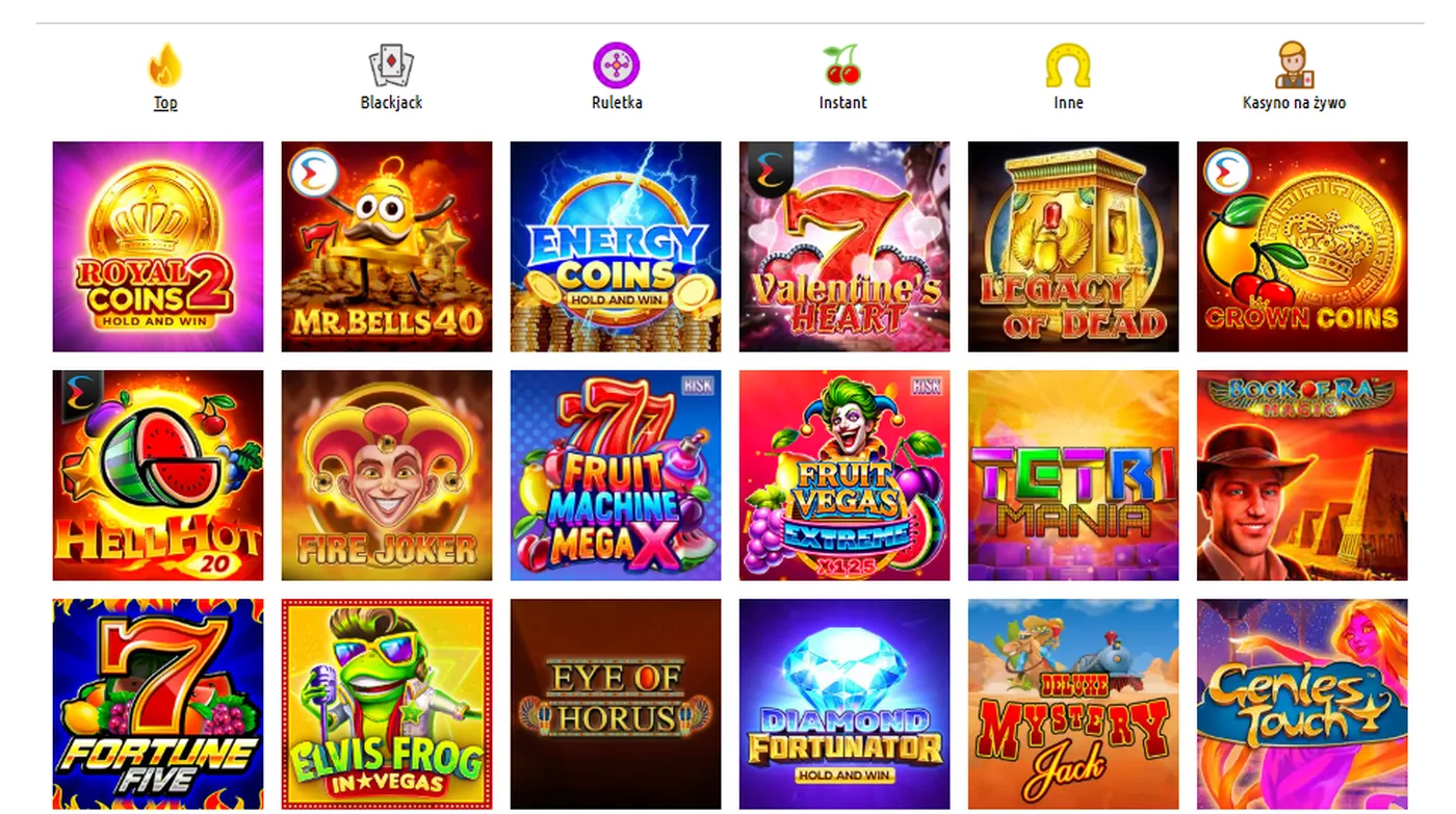 Pelican Casino Games — oferta gier